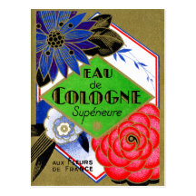1925 Superieure Flowers of France perfume Post Card