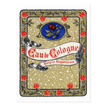 1925 Superior Eau de Cologne perfume Postcards