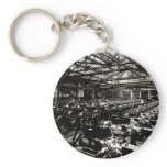 1925 Testing Automobile Motors Keychains