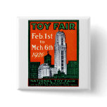 1926 Toy Fair Poster Pinback Button
