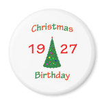 1927 Christmas Birthday Refrigerator Magnets