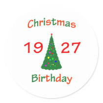 1927 Christmas Birthday stickers by christmasbirthday911 1927 Christmas Birthday stickers
