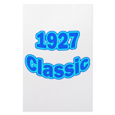 1927 Classic Blue Stationery Design by birthyeardesigns3