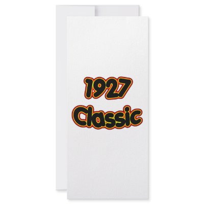 1927 Classic Rack Card Design by birthyeardesigns3