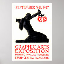 1927 Graphic Arts Expo Poster