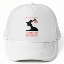 1927 Graphic Arts Expo Poster Trucker Hats