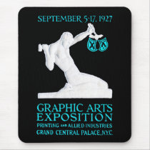 1927 Graphic Arts Expo Poster Mousepad