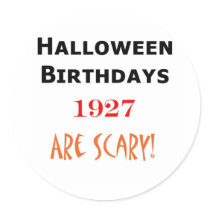 1927 halloween birthday stickers by halloweenbirthdayboo 1927 halloween birthday stickers