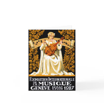 1927 International Music Festival Greeting Cards