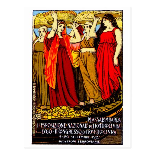 1927 Italian Fruit Growers Poster Post Cards