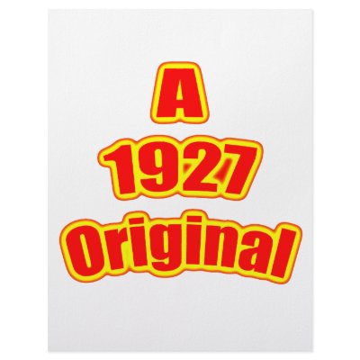1927 Original Red Personalized Letterhead by birthyeardesigns4