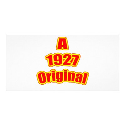 1927 Original Red Picture Card by birthyeardesigns4
