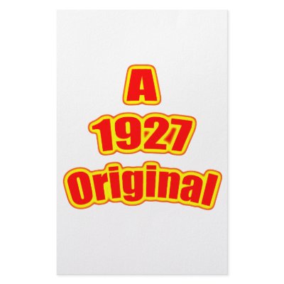 1927 Original Red Stationery by birthyeardesigns4