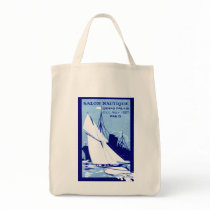 1927 Paris Boat Show Poster Canvas Bag
