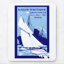 1927 Paris Boat Show Poster Mousepads