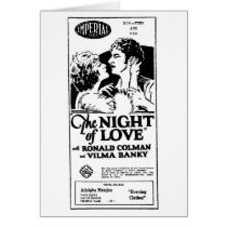 1927 Ronald Colman Night of Love Card