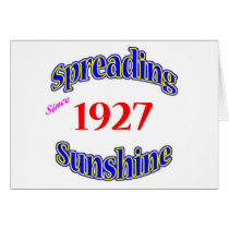 1927 Spreading Sunshine Card