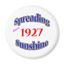1927 Spreading Sunshine Fridge Magnet