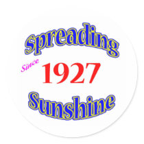 1927 Spreading Sunshine Sticker