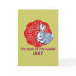1927 The Year of the Rabbit Gifts Greeting Card