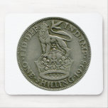 1928 British shilling mousepad