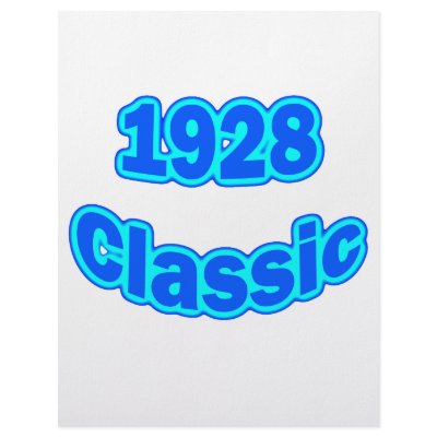 1928 Classic Blue Letterhead Template by birthyeardesigns3