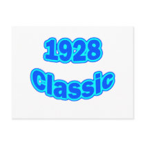 1928 Classic Blue Postcard