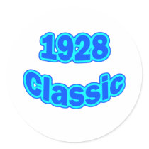 1928 Classic Blue stickers by birthyeardesigns3 1928 Classic Blue stickers