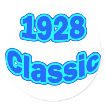 1928 Classic Blue stickers by birthyeardesigns3 1928 Classic Blue stickers