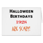 1928 halloween birthday greeting card