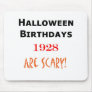1928 halloween birthday mousepad