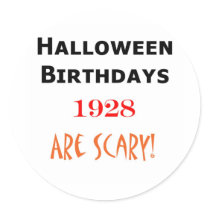 1928 halloween birthday stickers by halloweenbirthdayboo 1928 halloween birthday stickers