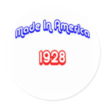 1928 Made In America stickers by birthyeardesigns2 1928 Made In America stickers