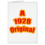 1928 Original Red Greeting Card