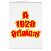 1928 Original Red Greeting Card