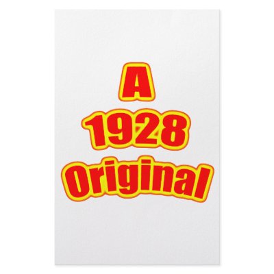 1928 Original Red Stationery by birthyeardesigns4