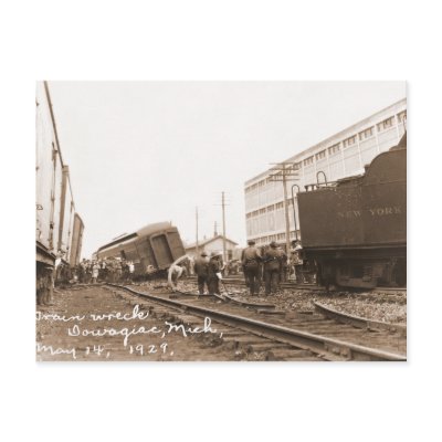 1928 Train Wreck Post Cards by thephotoalbum