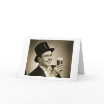 1929 Beer Drinker Card