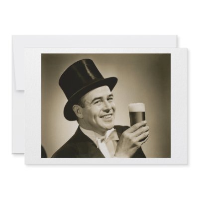 1929 Beer Drinker Invitations by historicimage
