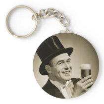 1929 Beer Drinker Key Chains
