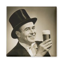 1929 Beer Drinker Fridge Magnets