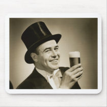 1929 Beer Drinker Mouse Pads