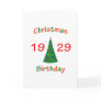 1929 Christmas Birthday Greeting Card