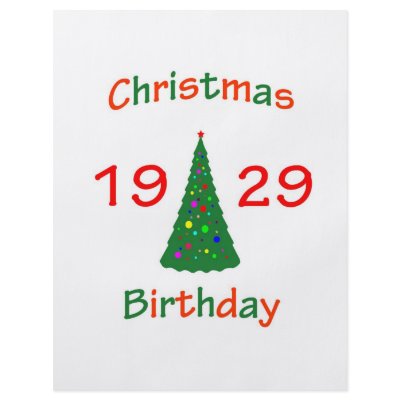 1929 Christmas Birthday Full Color Flyer by christmasbirthday911