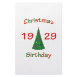 1929 Christmas Birthday Customized Stationery