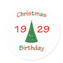1929 Christmas Birthday stickers by christmasbirthday911 1929 Christmas Birthday stickers