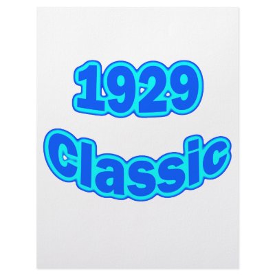1929 Classic Blue Letterhead Template by birthyeardesigns3