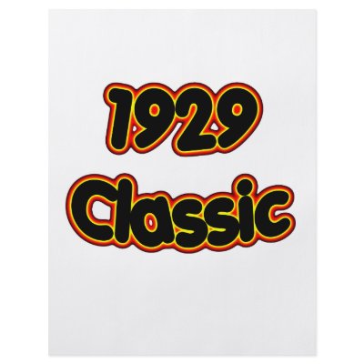 1929 Classic Personalized Flyer by birthyeardesigns3