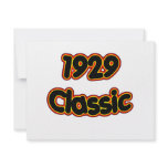 1929 Classic invitations