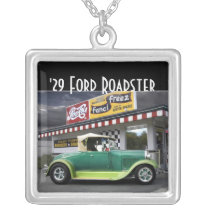 1929 Ford Roadster Hot Rod Drive-In Necklace